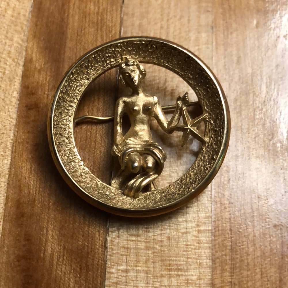 Vintage Trifari Virgo Pin